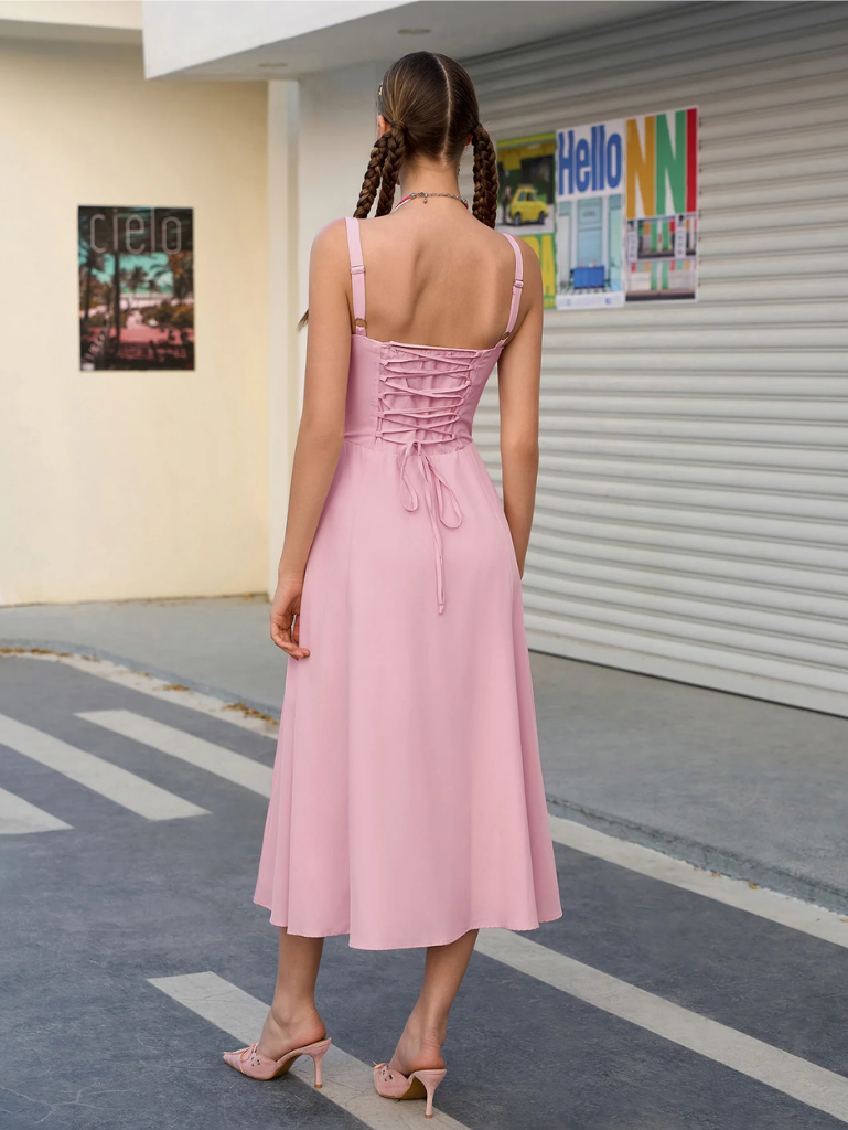 Chic Split Thigh Cami Dress