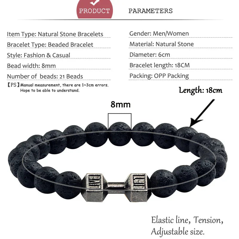 Barbell Strength Bracelet