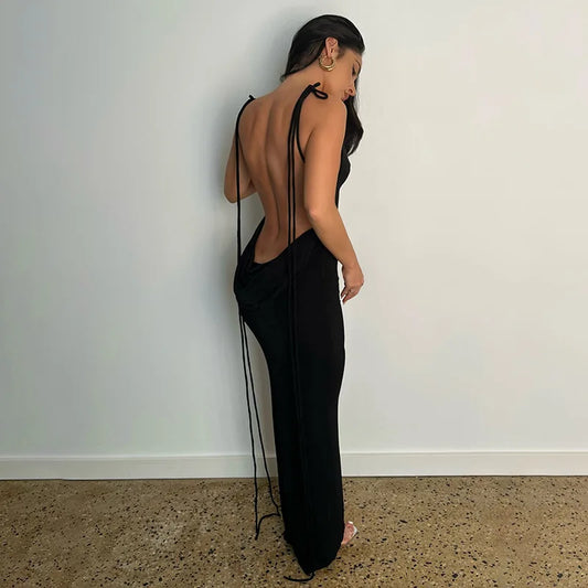 Luna Backless Maxi Dress
